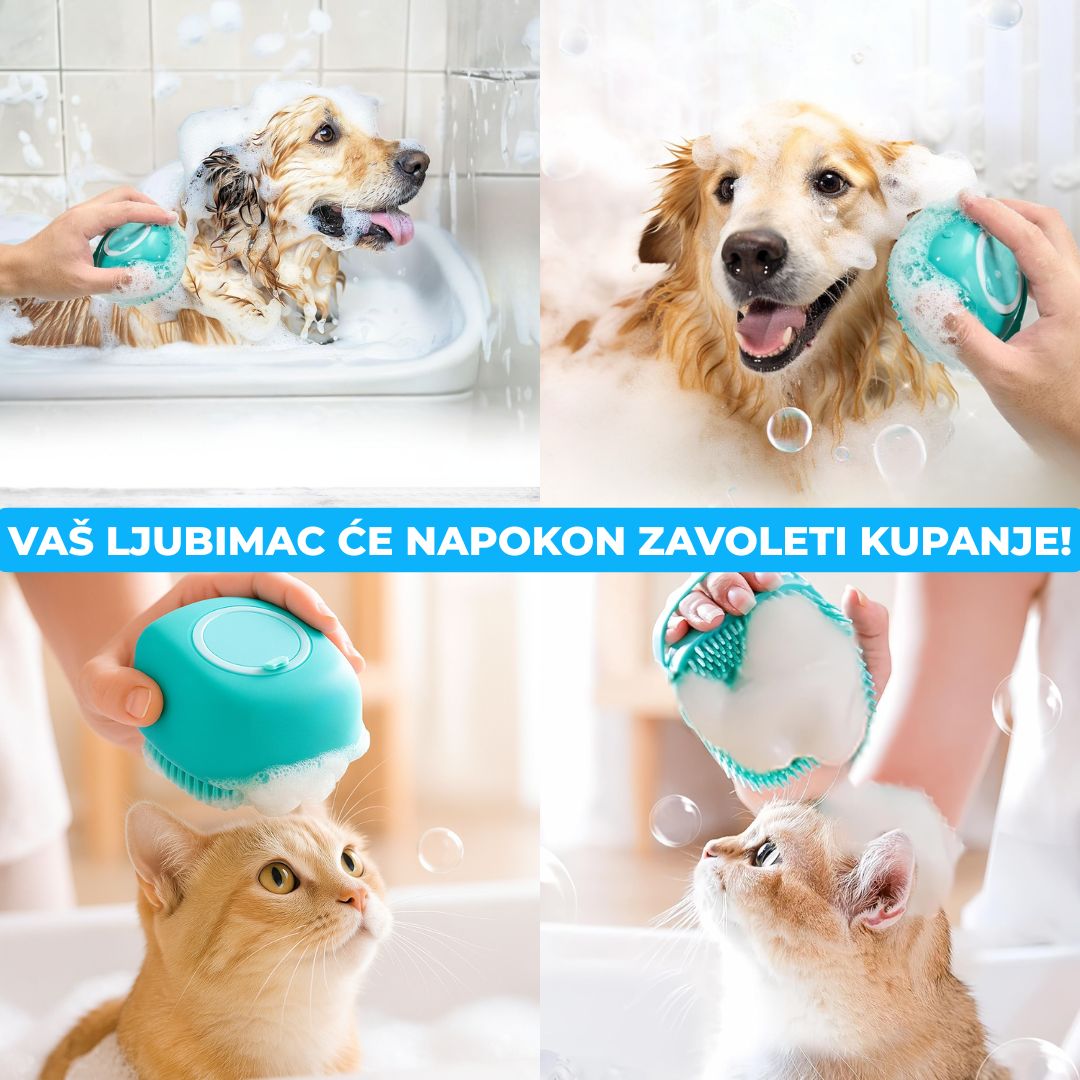 2u1 Set Za Kupanje i Čišćenje Ljubimaca
