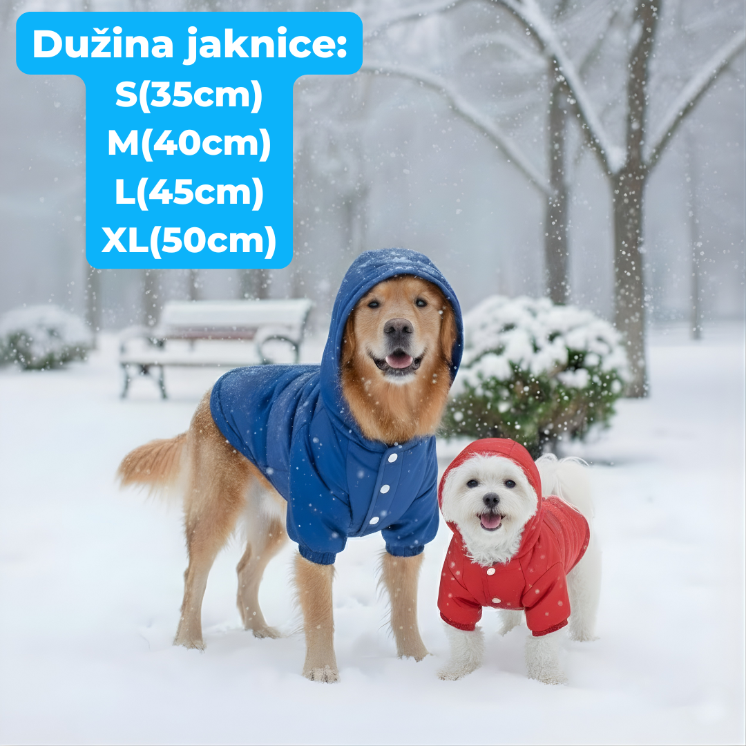 Zimska Jakna za Ljubimce sa Kapuljačom