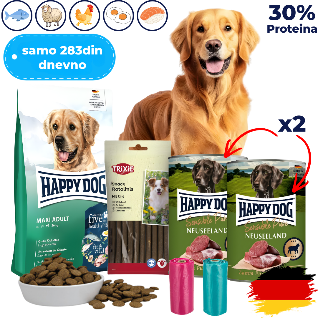 Mesečni Paket Hrane za Vašeg Psa Preporučen od Veterinara