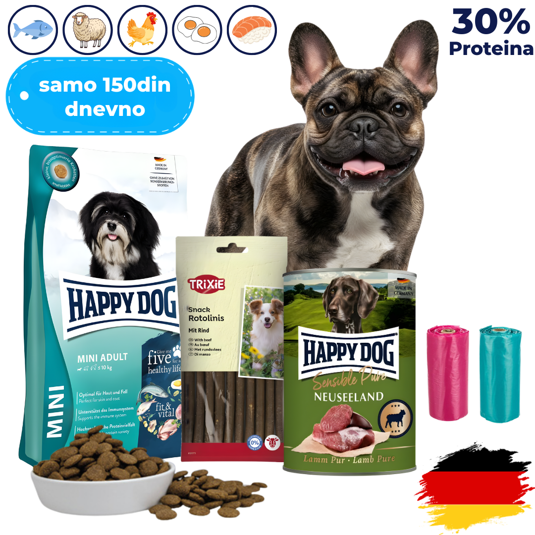 Mesečni Paket Hrane za Vašeg Psa Preporučen od Veterinara