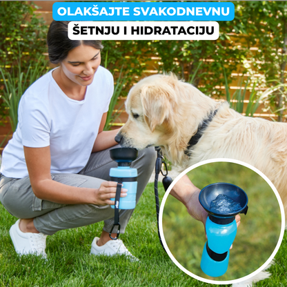 2u1 Flašica Sa Činijom Za Vodu