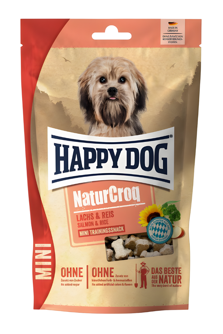 Happy Dog Mini Snack Naturcroq Losos 100g