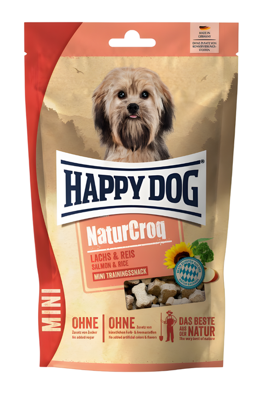 Happy Dog Mini Snack Naturcroq Losos 100g