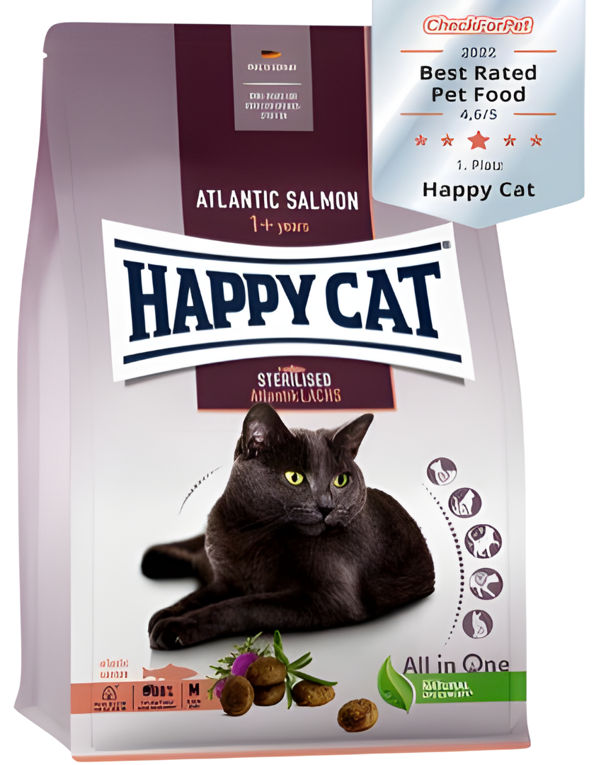 Happy Cat za Sterilisane Mačke Losos